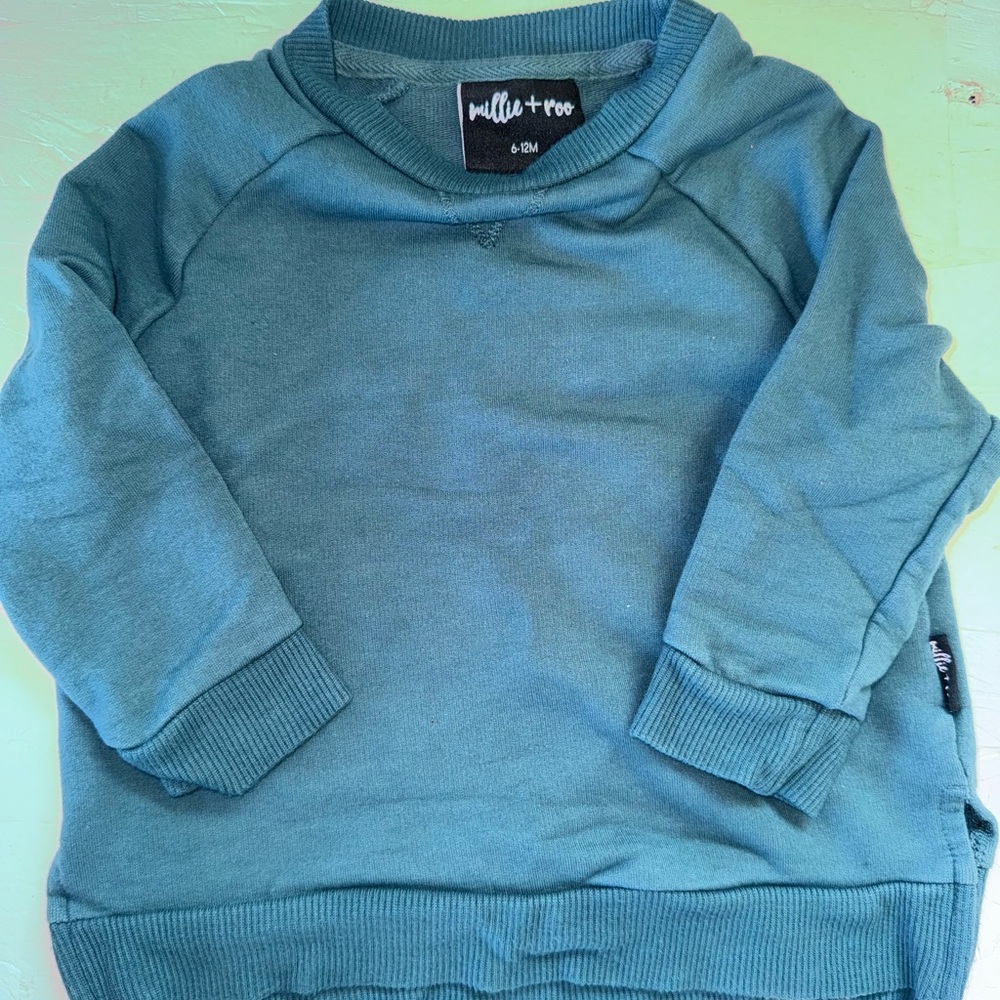 Baby Teal Crewneck Sweater